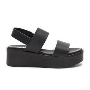 steve madden platform black sandals